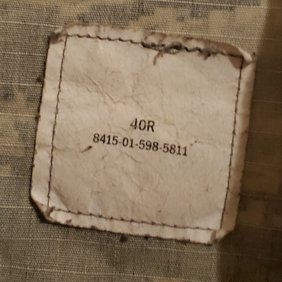 US Air Force Camo Uniform Jacket/Shirt Button Up Size 40R - Picture 3 of 13